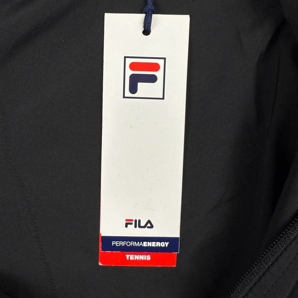 FILA Women's Essentials Court Tennis Track Jacket Size M Black NWT - Picture 7 of 9